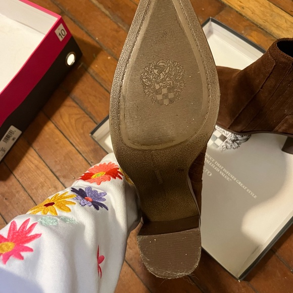 Vince Camuto Chocolate Heeled Boots - Picture 3 of 3